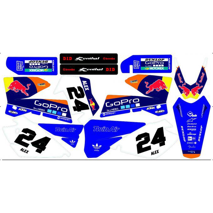 Kit déco perso KTM SX / SXF / EXC ( 2003 à 2020 )