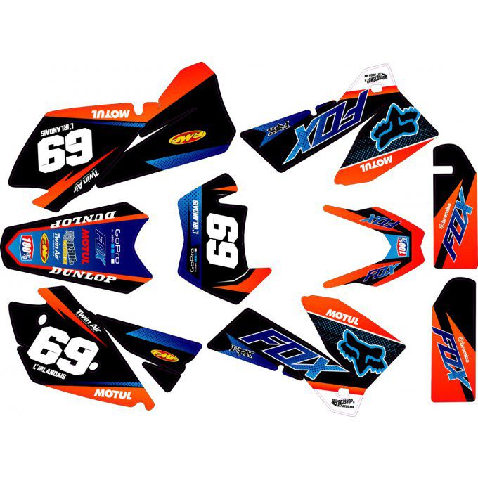 Kit déco Semi-perso KTM  EXC SX SXF( 2005 - 2006 -  2007 )