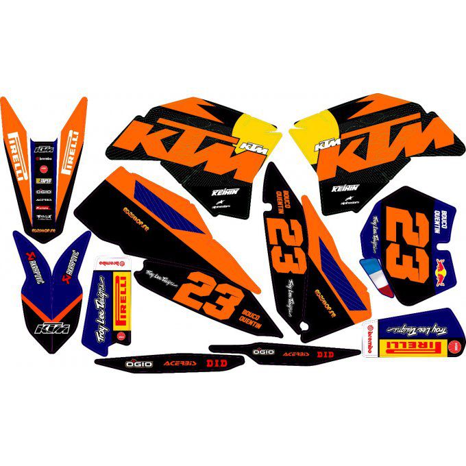 Kit déco Semi-perso KTM SX / SXF / EXC ( 07 à 11 )