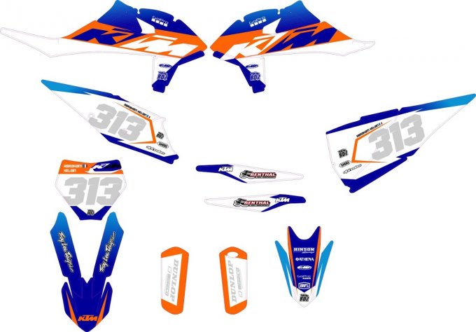 Kit déco Semi-perso KTM SX /  SXF  / EXC ( 2002 - 2024 )  - 