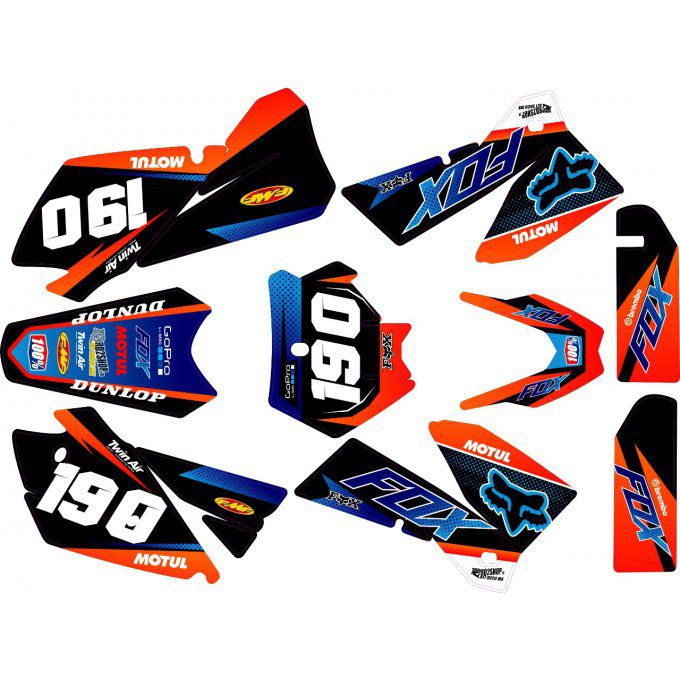 Kit déco Semi-perso KTM  EXC SX SXF( 2005 - 2006 -  2007 )