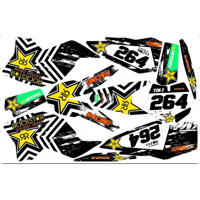 Kit déco Semi-perso KTM SX / SXF / EXC ( 07 à 11 )