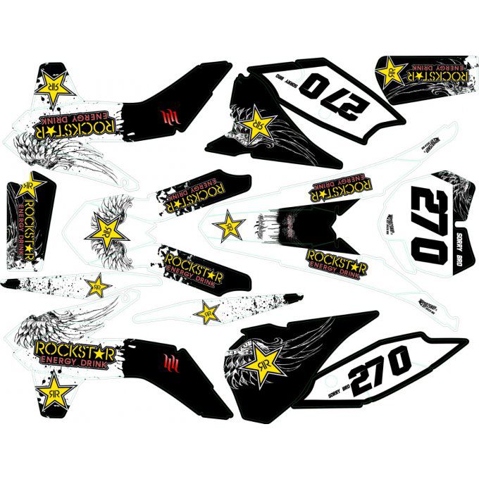 Kit déco Semi-perso KTM SX / SXF / EXC ( rockstar )