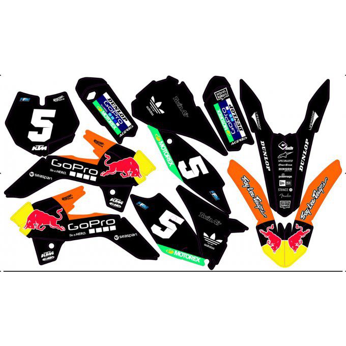 kit deco gopro ktm 85 sx 2015 , 2016 , 2017 , 2018