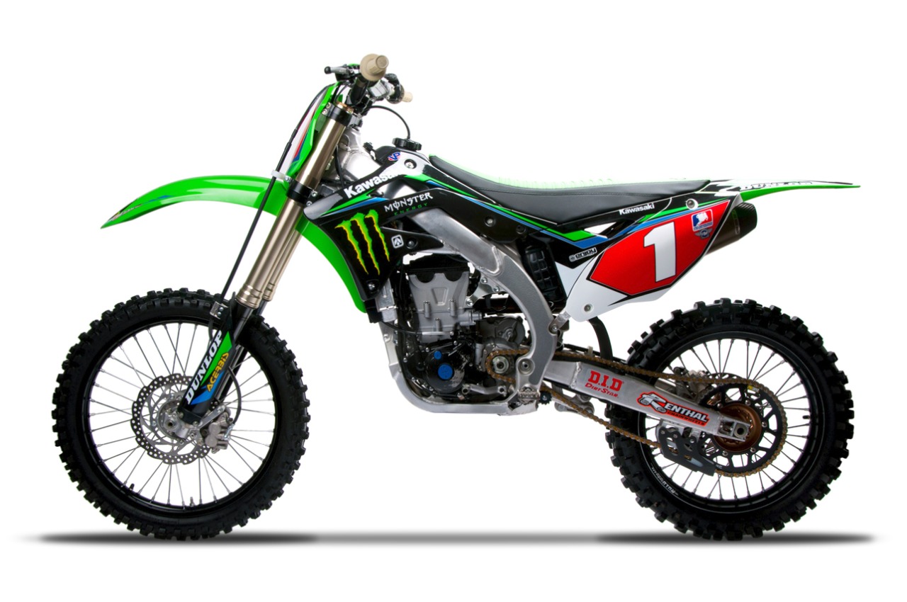 ONE INDUSTRIES Delta Graphics Kit For Kawasaki KX250F (2009-2012) – Green