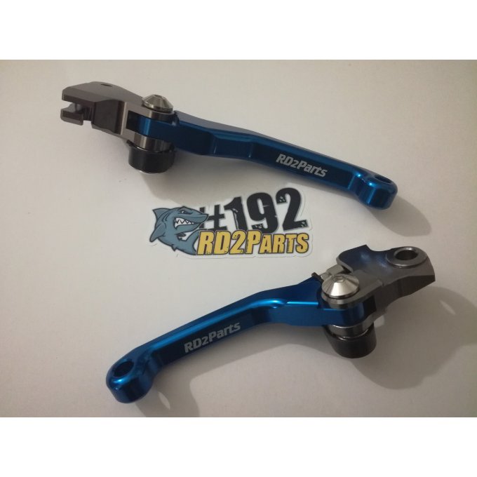 Paire de leviers ( frein et embrayage ) retournable RD2Parts pour motocross YAMAHA : YZF 250 / 450