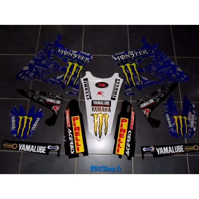 kit deco autocollants yz 125/250 YAMAHA : YZ125 / YZ250  Année : 2006 , 2007 , 2008 , 2009 , 2010 , 