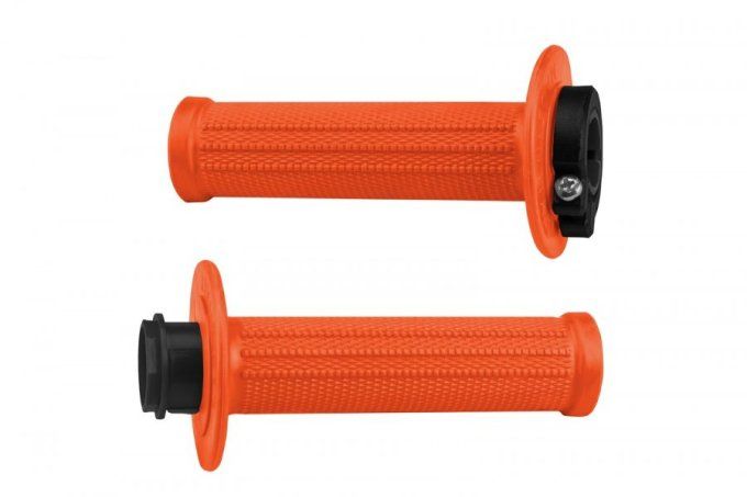 motocross-grips-lock-on-grips- poignée - orange - ufo