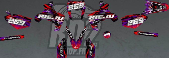mrt - kit deco - autocollants - bike life - rieju - cross bitume - mrt pro -