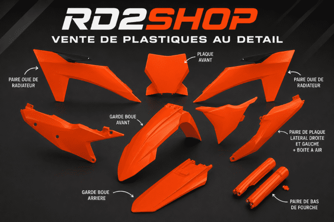 ouie radiateur , garde boue , plaque , sx , sxf, ktm , 2023 , 2024 , orange , plastiques ,