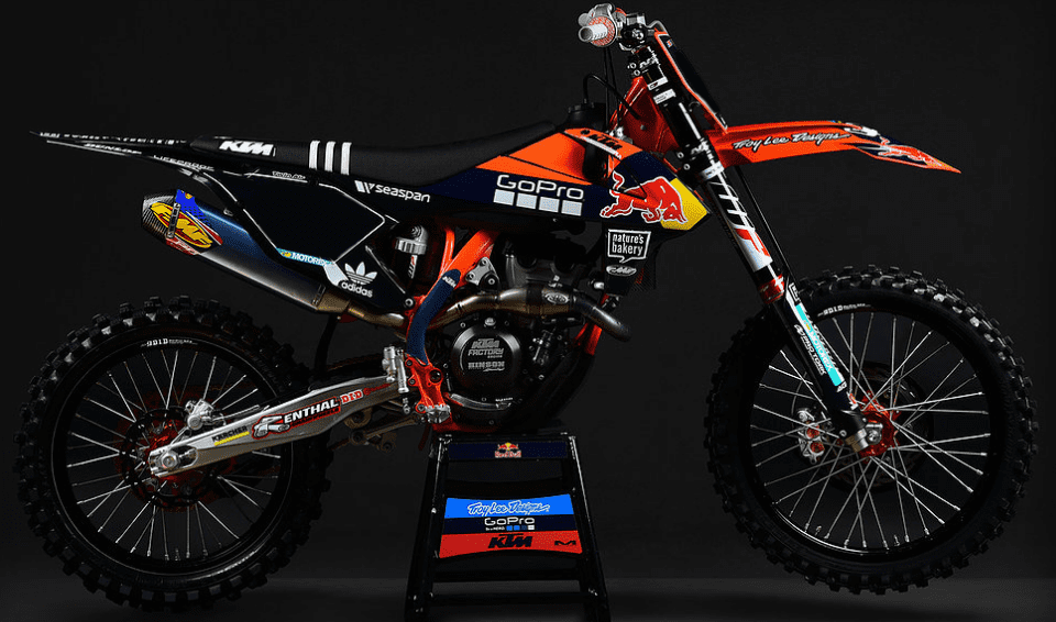 PACK Kit deco + Housse de SELLE KTM SX / SXF ( 2016 à 2018) EXC ( 17 à 19 )
