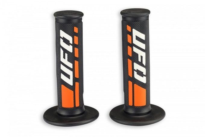 poignée , poignée guidon , poignée motocross , poignée ufo , poignée orange motocross orange ,