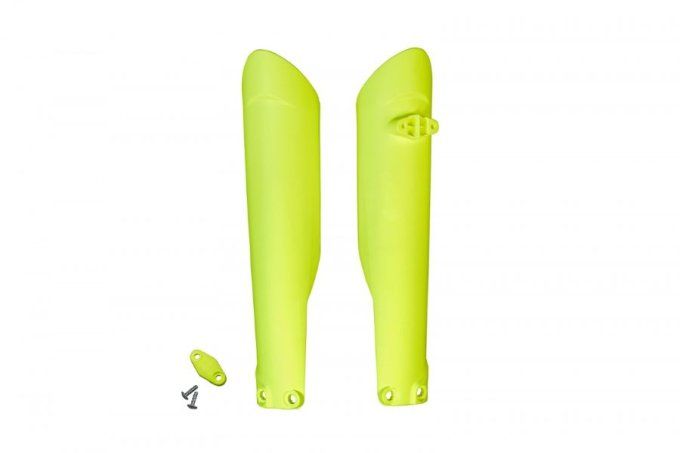 protections de fourche ufo jaune fluo , protections de fourche husqvarna , protections de fourche 20