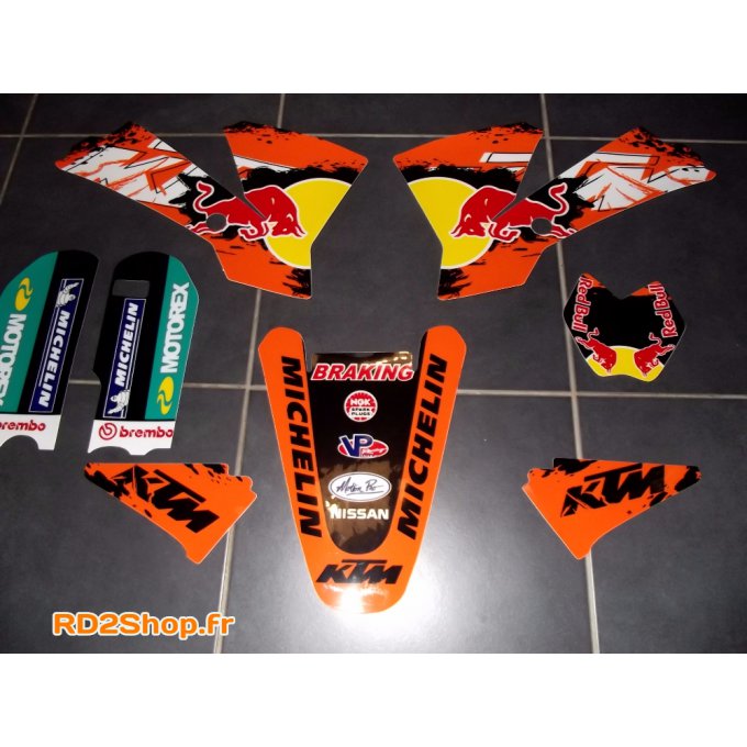 kit deco autocollant sx 65 ktm red-bull