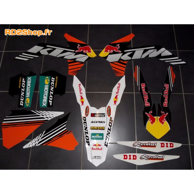 Kit déco REDBULL KTM / SX - SXF - EXC ( 2013 / 2014 / 2015 / 2015) 125 / 250 / 300 / 350 / 450