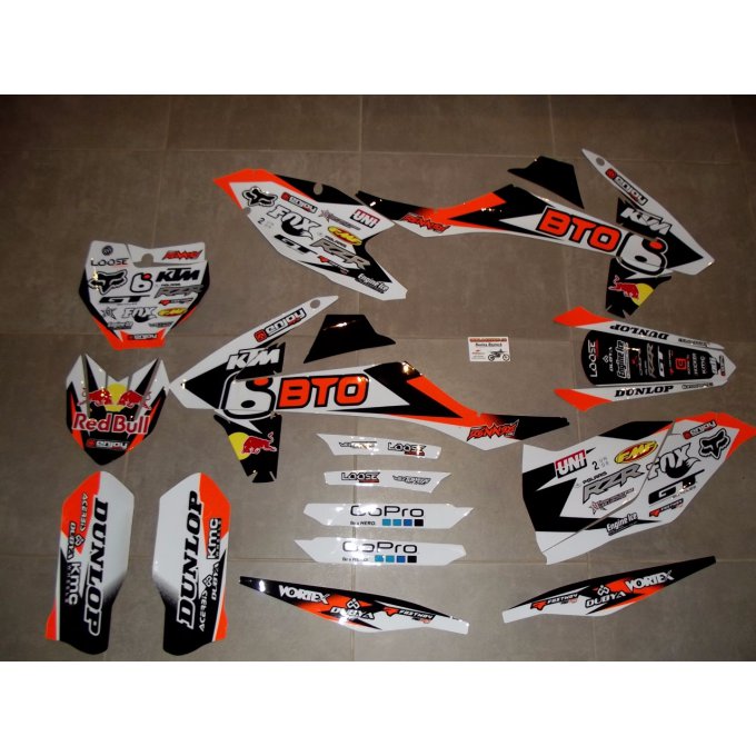 Kit déco KTM EXC SX / SXF / EXC /  ( 2016 à 2017 ) 125 / 250 / 350 / 450