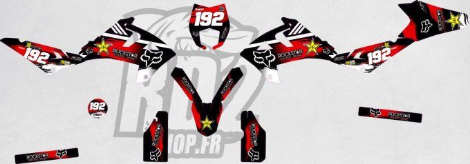 Rieju MRT - kit deco - rockstar - fox - rouge - rd2 - stickers -