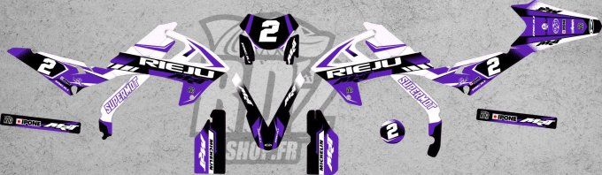 Rieju MRT Pro 2022 - 2023 - 2024 - 2025 - trophy violet - kit deco -