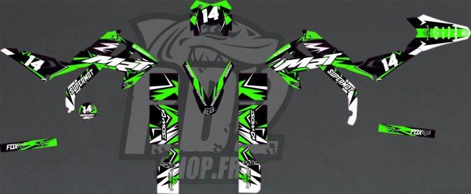 Rieju MRT Trophy - vert - kit deco - krm - 2 fast - 2 win -
