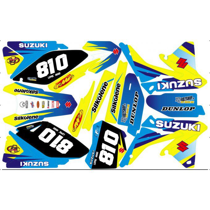 Kit déco Semi-perso SUZUKI RMZ 450  ( 2008 - 2024)