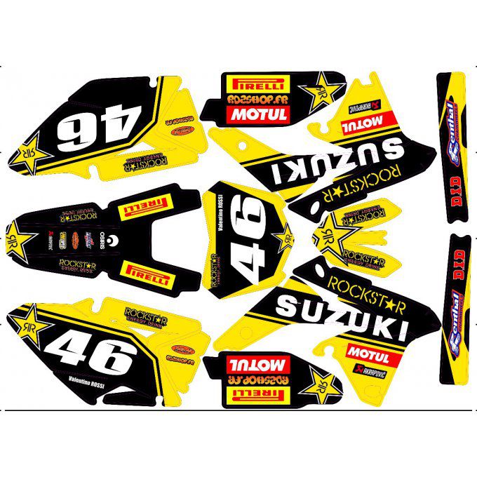 Kit déco Semi-perso SUZUKI RMZ 450  ( 2010 - 17 )