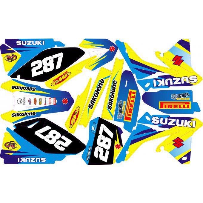 Kit déco Semi-perso SUZUKI RMZ 250 ( 2010 - 17)