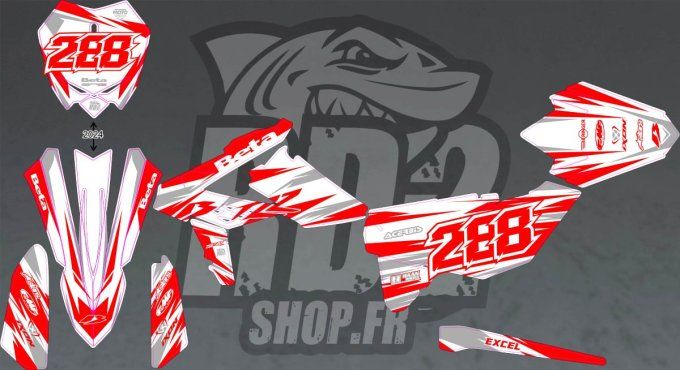 RR -kit deco - beta - 2017 - 2016 - 2018 - 2019 - stockers - blanc - rouge -