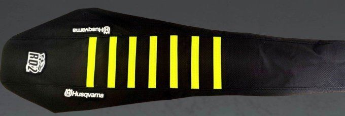 seat-cover-housse-de-selle-husqvarna-hva-jaune-fluo-noir-neon-rd2-2023-2024-2025-2026-