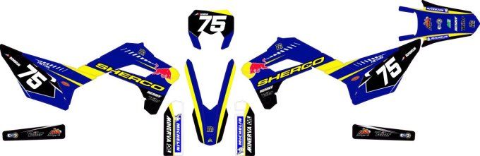 Sherco 250-300-350 SE-R SEF-R 2017-2023 - kit deco -redbull - redbull sherco -