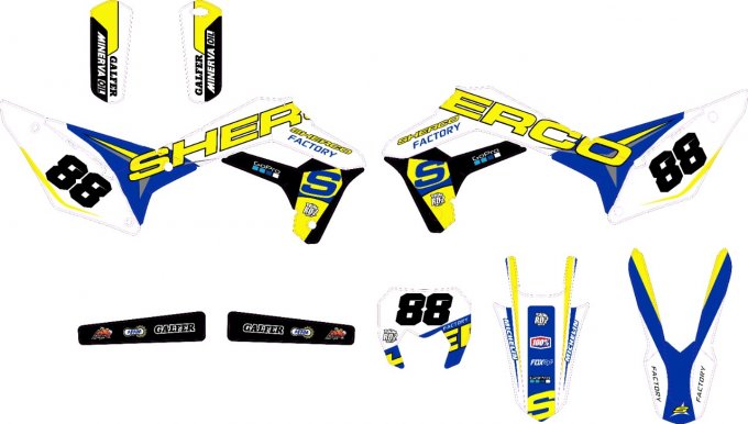 Kit Déco Semi-Perso SHERCO SE / SEF ( 2010 à 2021 ) 