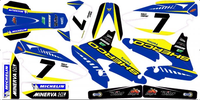 Kit Déco Semi-Perso SHERCO SE / SEF ( 2009 à 2021)