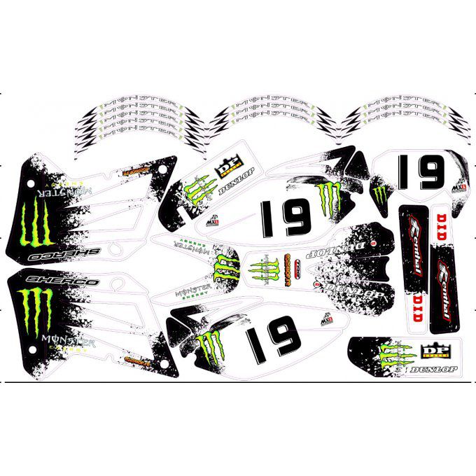 Kit Déco Perso 50 à boites DERBI / SHERCO 