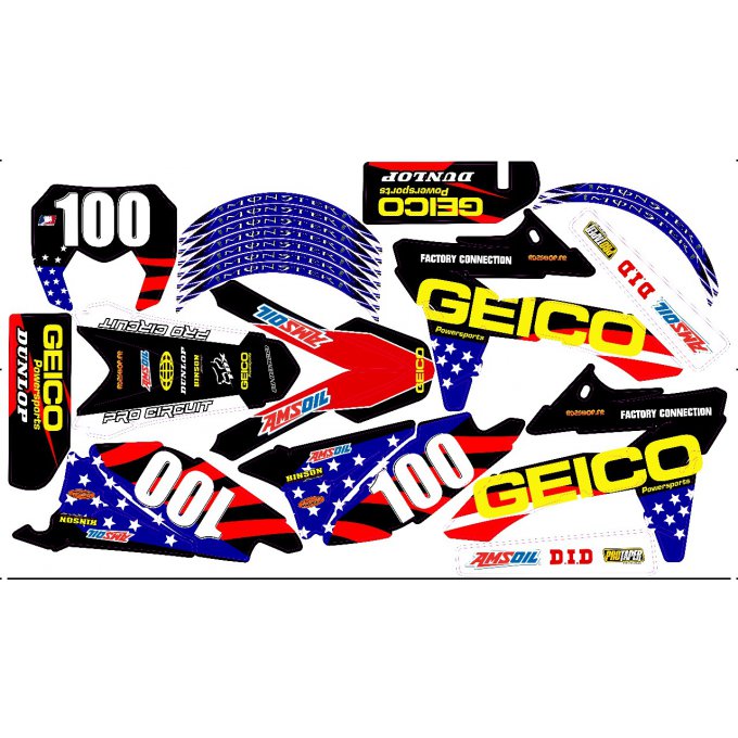 Kit Déco Perso 50 à boites DERBI / SHERCO / MBK / GILERA