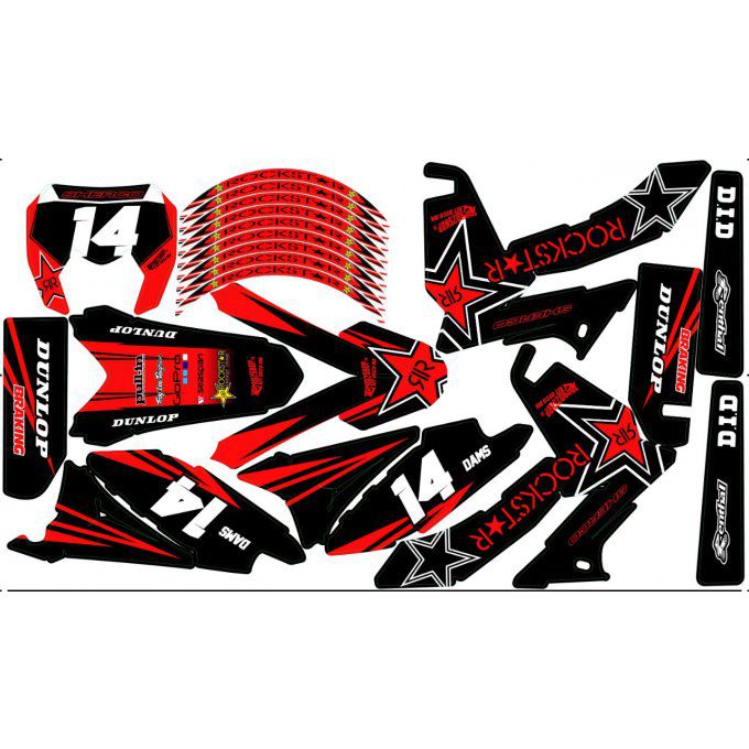 Kit Déco Perso 50 à boites DERBI / SHERCO / GILERA / RIEJU