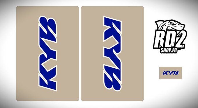 stickers fourche , kyb , yz , yzf , yamaha , 125 , 250 , autocollants fourche , kit deco fourche , t