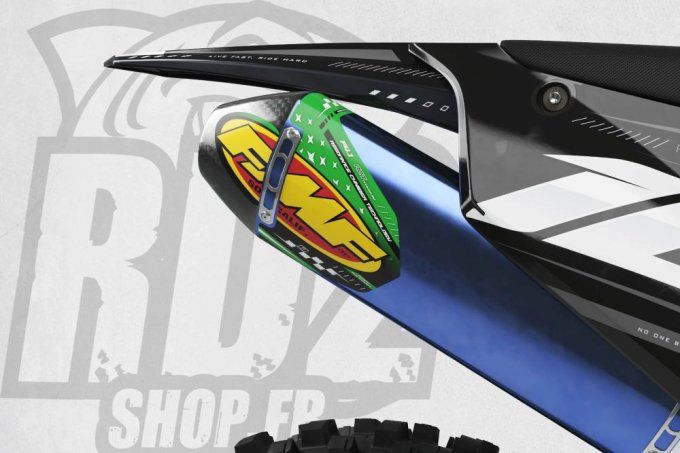 STICKER Silencieux GRIS "FACTORY" POUR FMF 4.1 (4T) - 