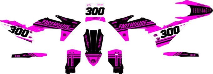 Sx-SxF 2023-2024 - Exc 2024 -  kit deco - graphics - rose - pink - rd2shop -