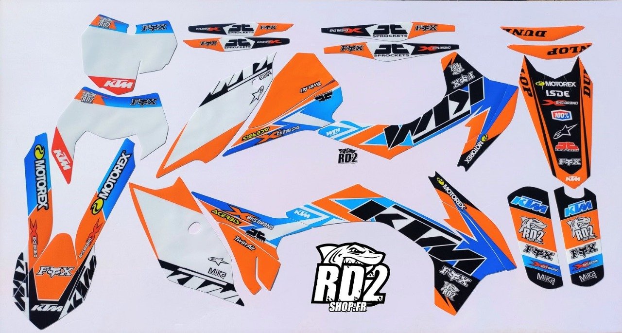 Kit déco RD2 KTM SX / SXF / EXC ( 2013 à 2016 )  