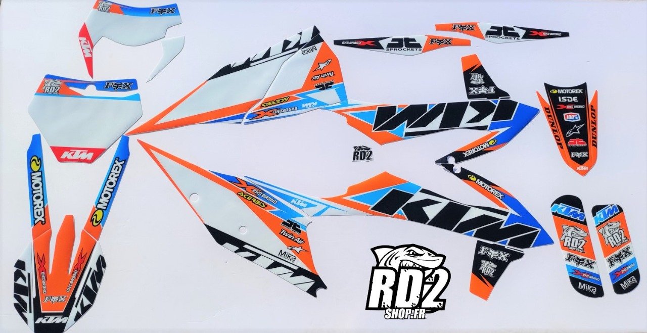 Kit déco RD2 KTM SX / SXF ( 2019 à 2022 ) EXC 2020 à 2023