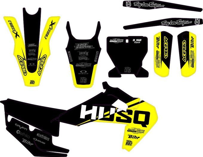 TC TE(2020-2024) FC FS 2019-2024 - kit deco - graphics - husqvarna -