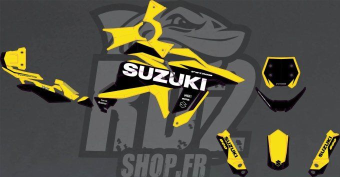 VSTROM - 800 - DE - 2023- 2024 - 2025 - 2026 - suzuki - kit deco jaune - se -