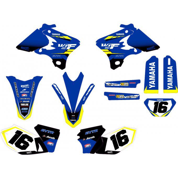 Kit déco Semi-Perso Yamaha WRF 250/450 ( 04 à 20)