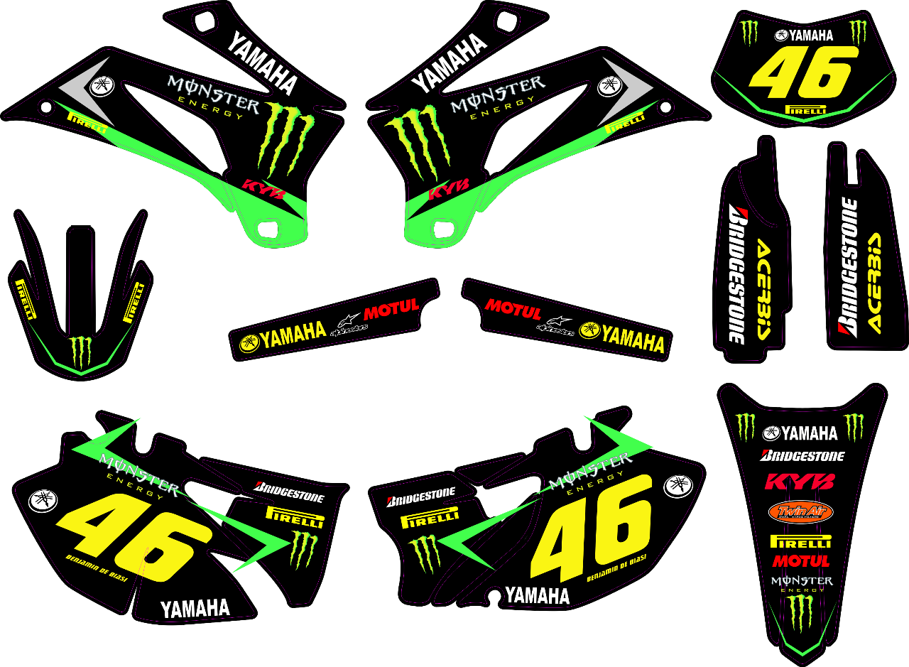 Kit déco Semi-Perso Yamaha WRF 250/450 ( 07 à 24 )