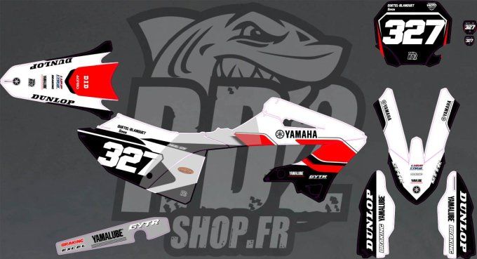 yamaha - 125 - 250 - yz - blanc - rouge - anniversaire - kit deco - rd2shop - 2027 - 2026 - 2025 -20