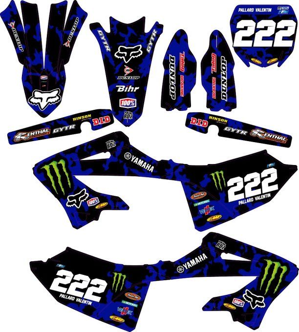 YZ 125-250 2022 - 2023 - 2024-2025-2026kit deco - graphics - yz - yamaha - rd2shop -