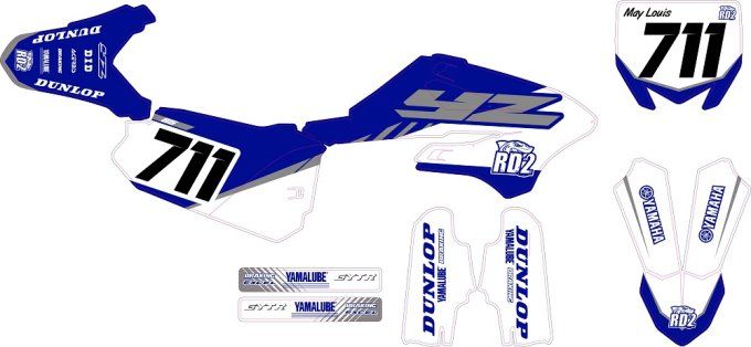 YZ 85 2022-2023 ki deco - stickers yz 85 2023 - kit deco yz 85 2022 -