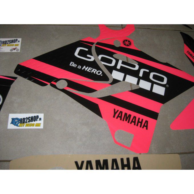 Kit Déco Rose Fluo Yamaha YZ 125 / 250 ( 2015 à 2020 )