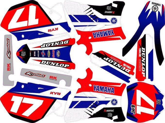 kit deco - perso - graphics - yz 125 - yz 250 - rd2shop