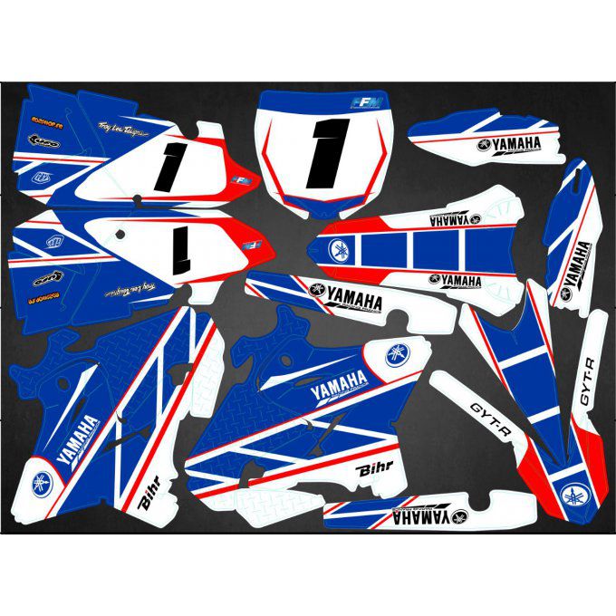 Kit déco Semi-perso YZ 125 / 250 ( 2002 / 2013 / 2014 / 2015 / 2016 / 2017 /  2018 / 2019 )