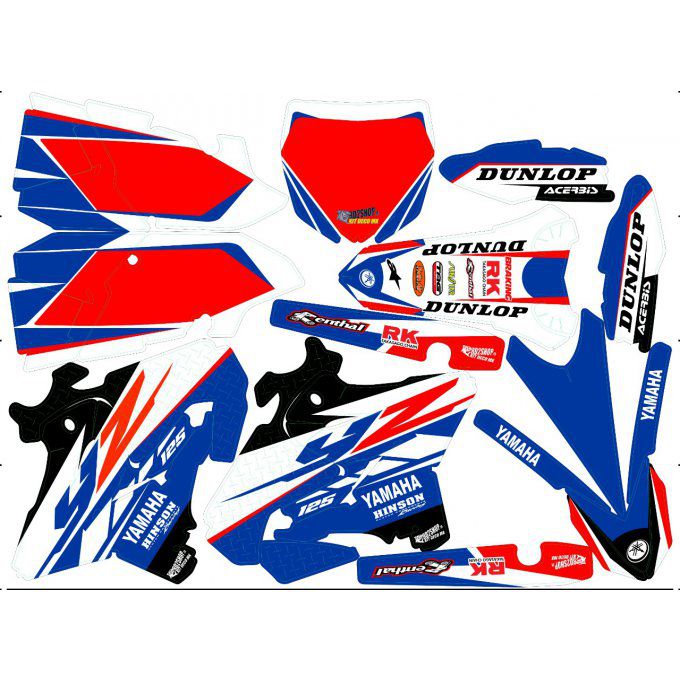 Kit déco Semi-perso YZ 125 / 250 ( 2002 à 2020)